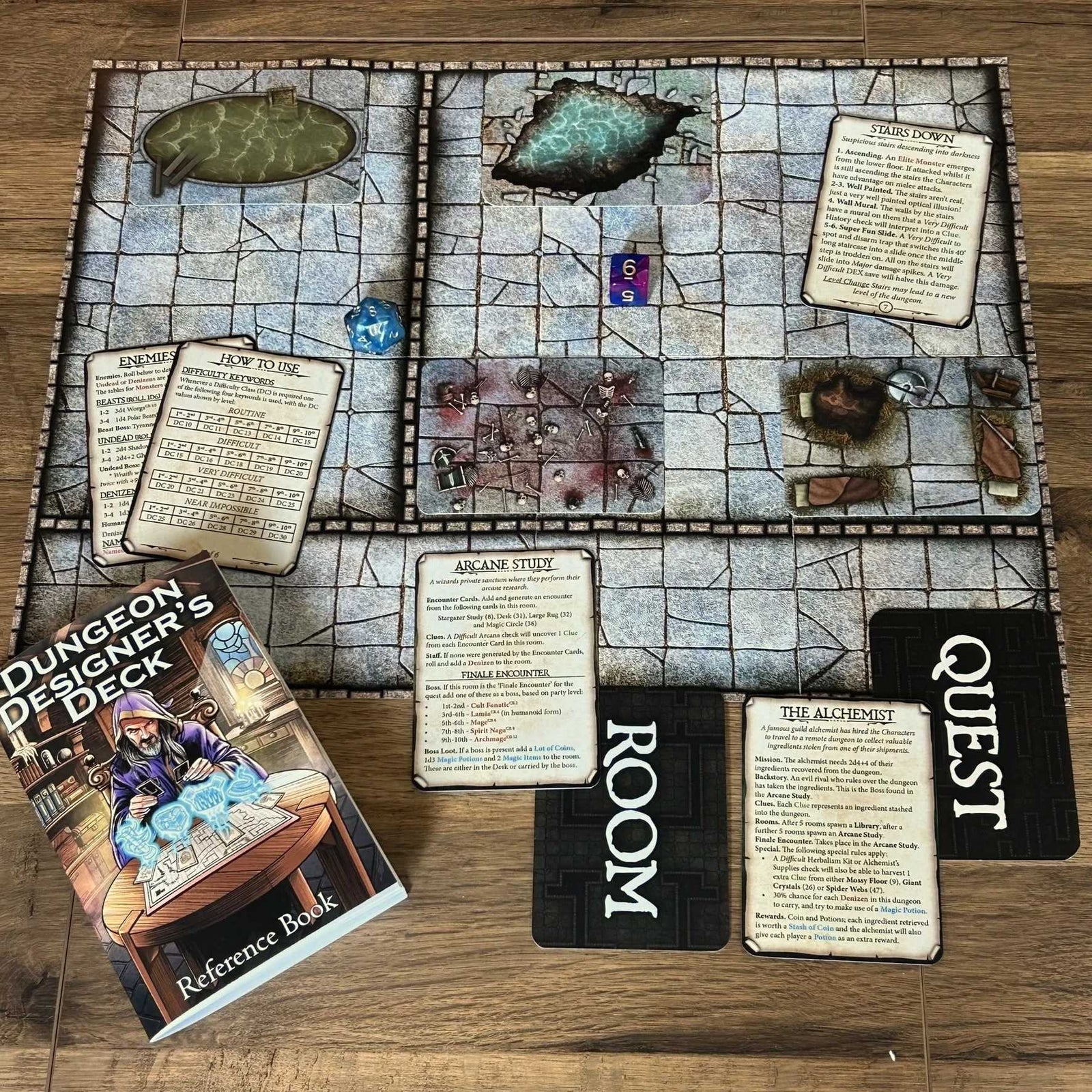Dungeon Designers Deck Roleplaying Game by Loke Battlemats 2