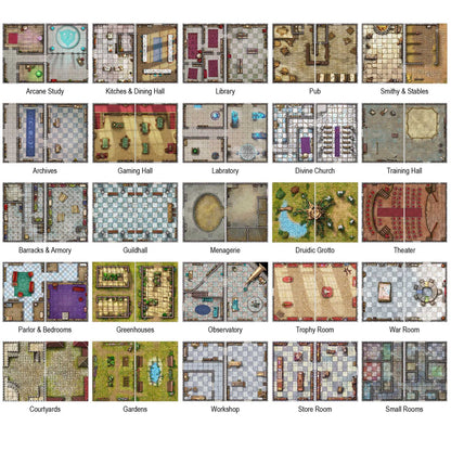 Bastions and Strongholds Big Book of Battle Mats Roleplaying Game by Loke Battlemats 2