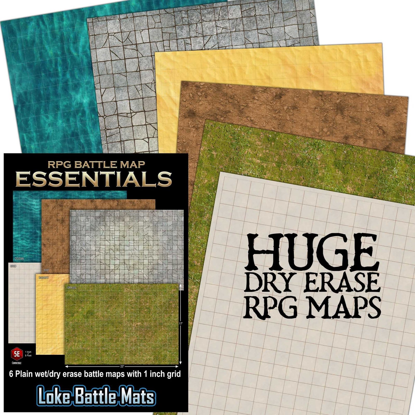 Essential RPG Battle Maps Starter Set Roleplaying Game Accessory