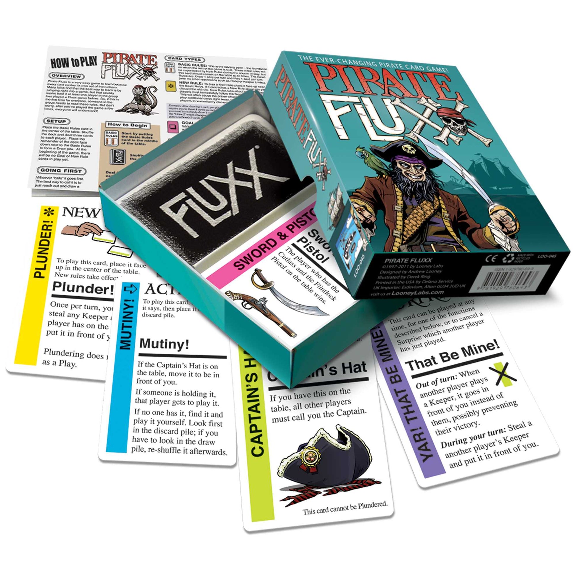 Pirate Fluxx Board Game by Looney Labs 2