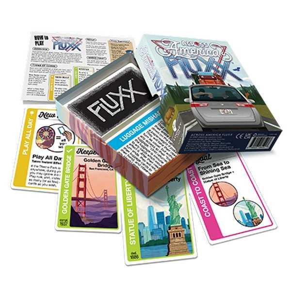Across America Fluxx Card Game  Ever Changing Fun for Travel