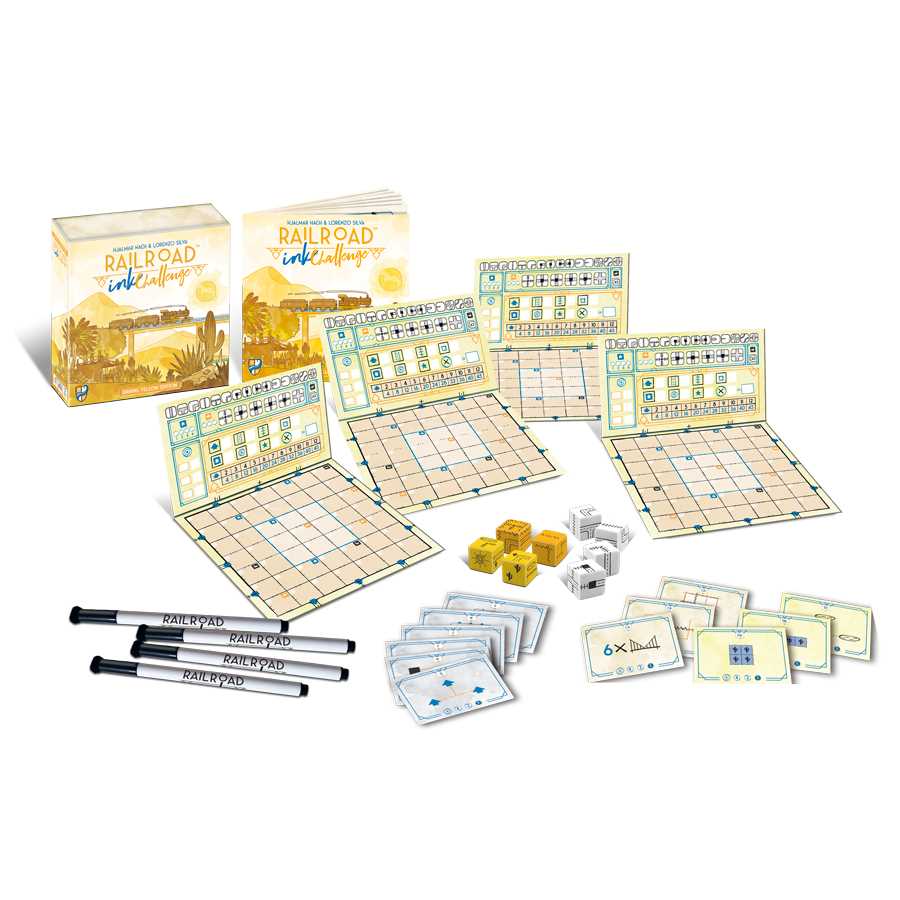 Railroad Ink Challenge Shining Yellow Edition Dice Set 2