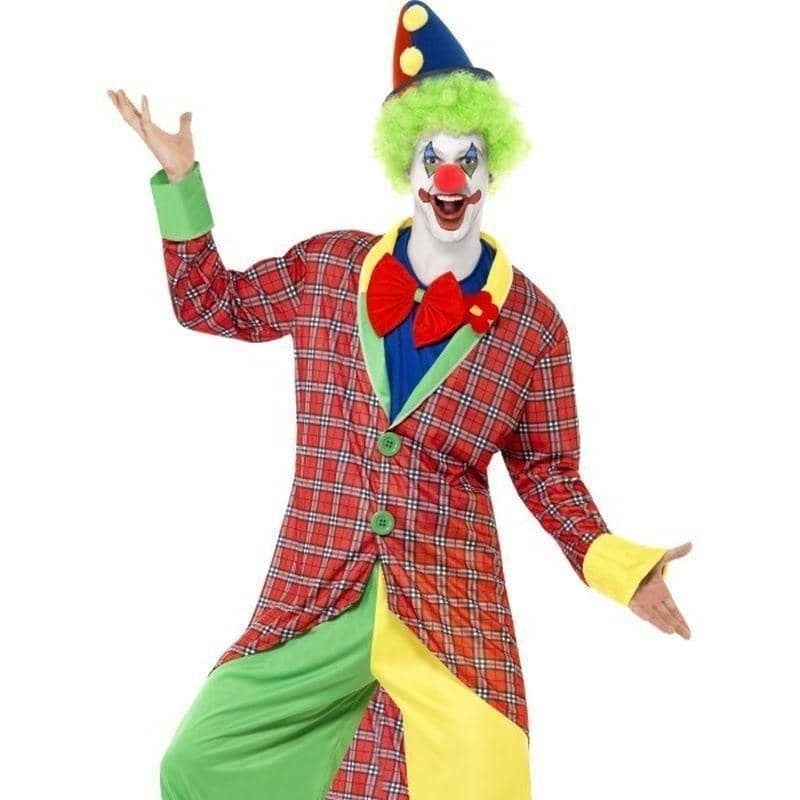 La Circus Deluxe Clown Costume Adult Red Green Yellow_1
