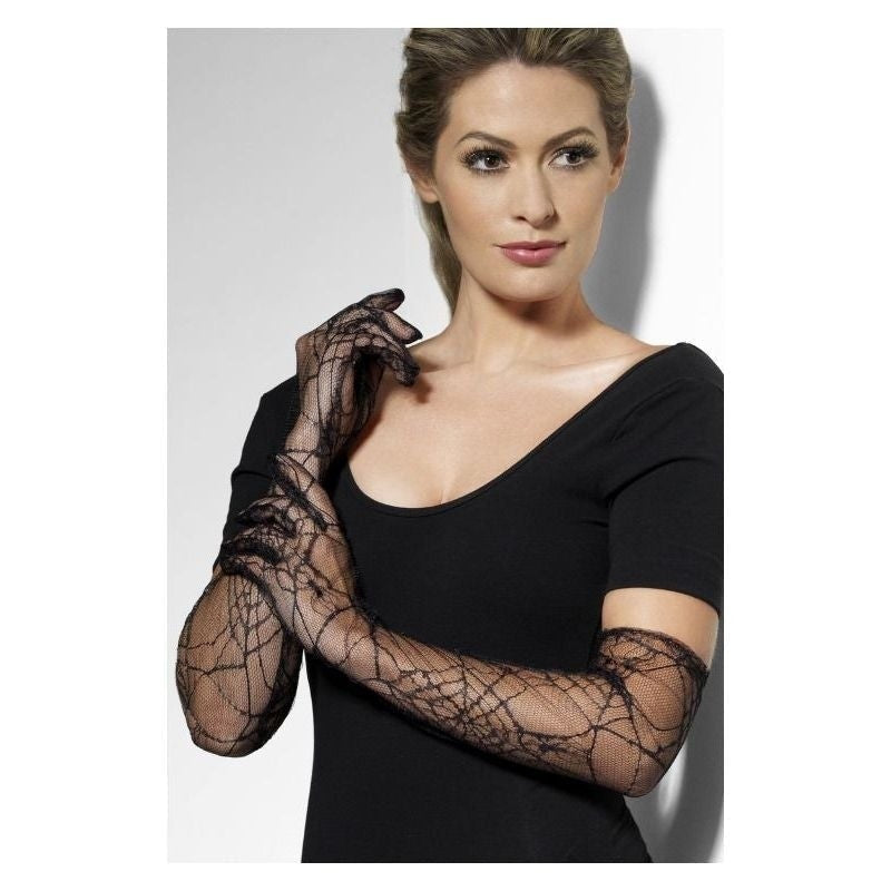 Size Chart Lace Gloves Adult Black