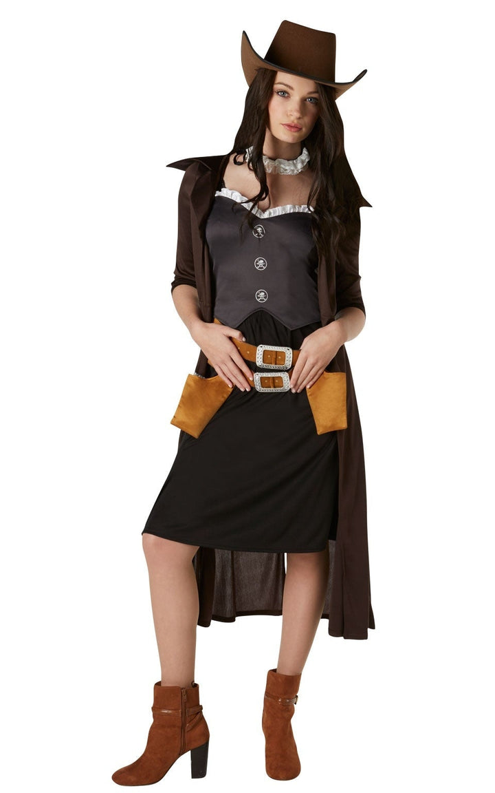 Lady Gunslinger Costume Wild West Halloween_3