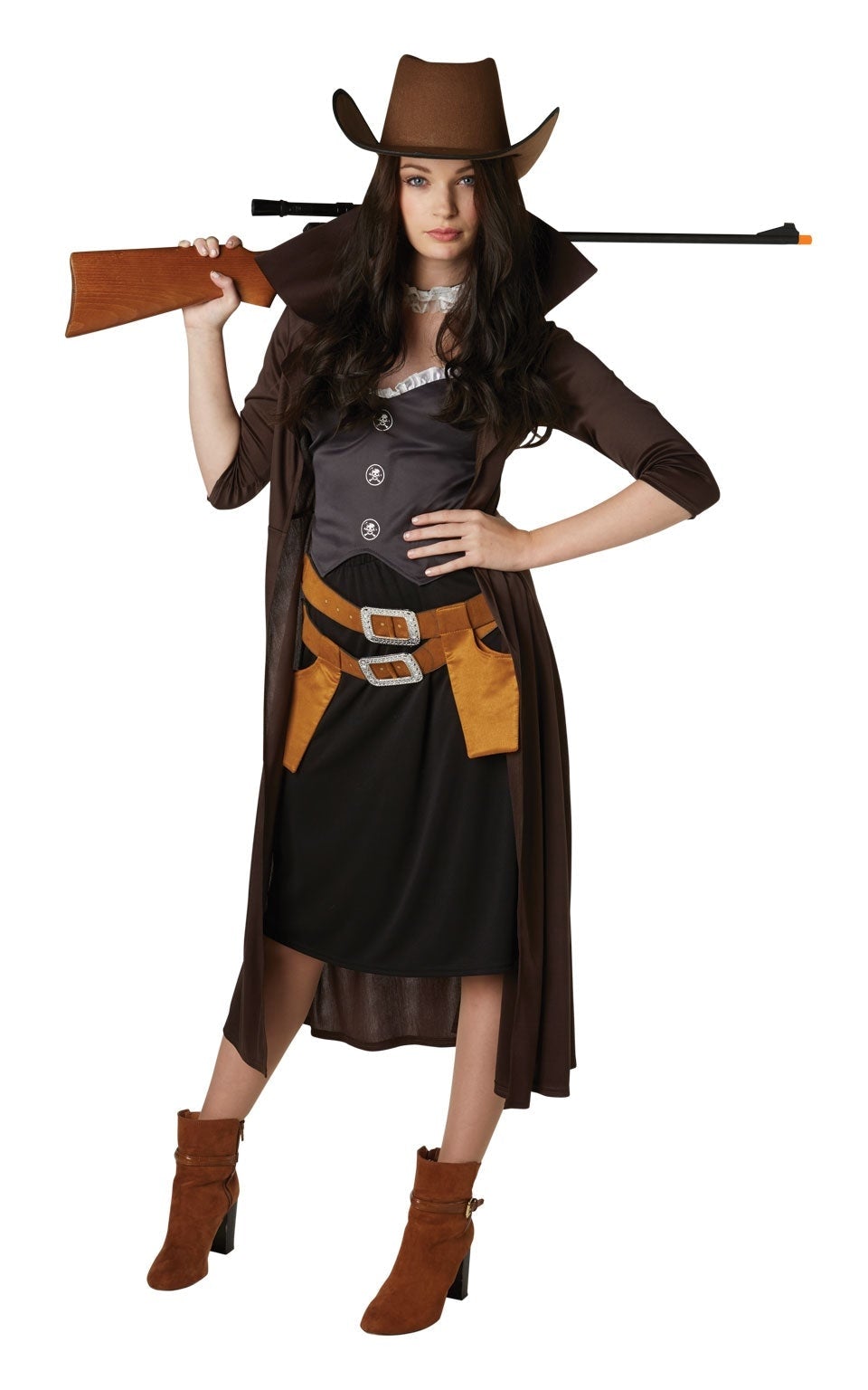 Lady Gunslinger Costume Wild West Halloween_1