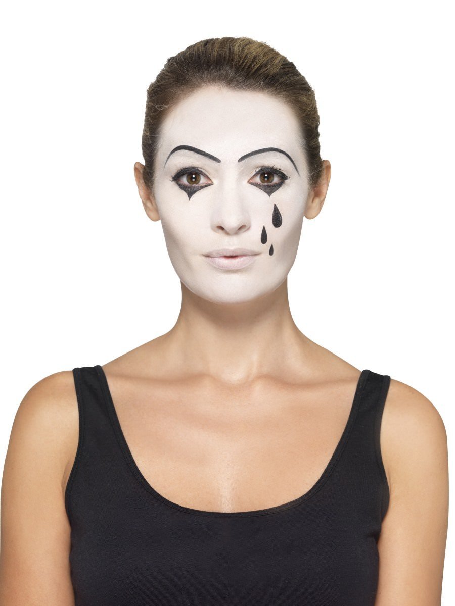 Lady Mime Artist Costume Adult Black_7