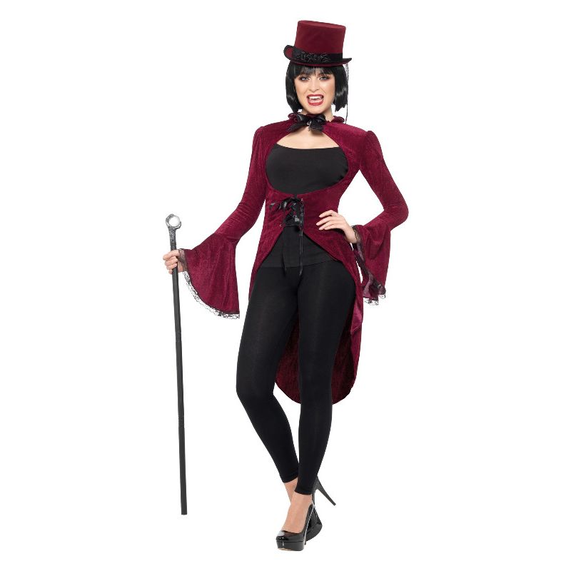 Lady Vampire Jacket Burgundy Adult 1
