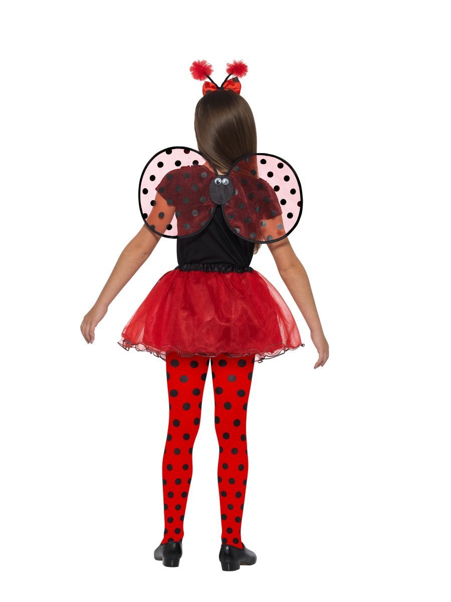 Ladybird Kit Child Black Red Tutu Wings Headband 2