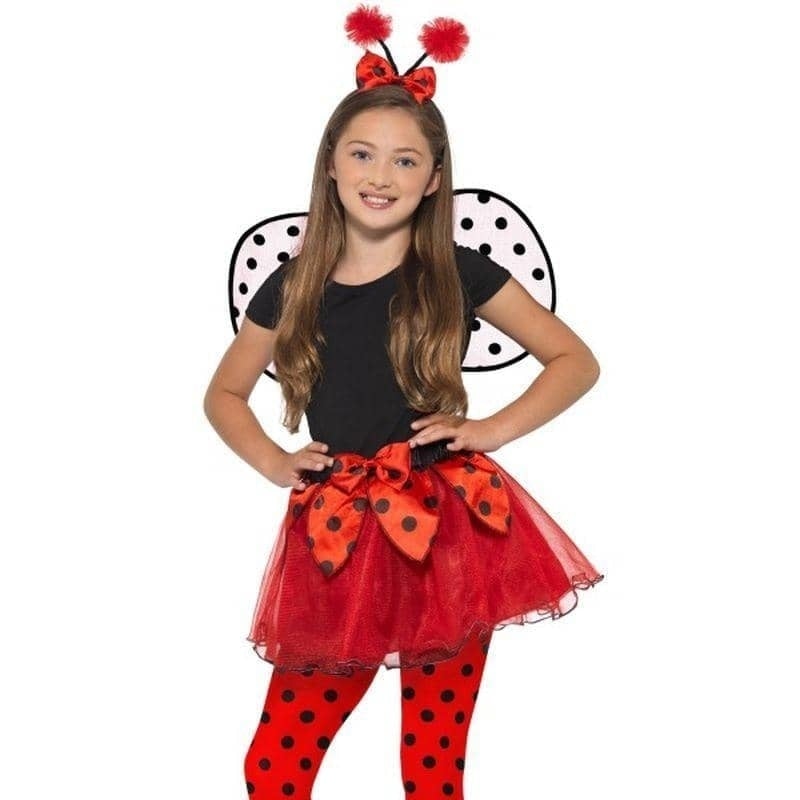 Ladybird Kit Child Black Red Tutu Wings Headband 1