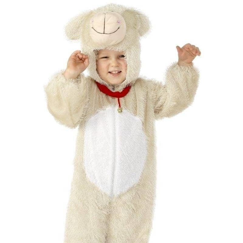 Lamb Costume Kids Beige White 1