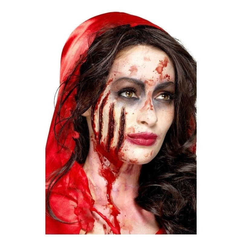 Latex Claw Wound Scar Prosthetic Adult Red Adhesive 2