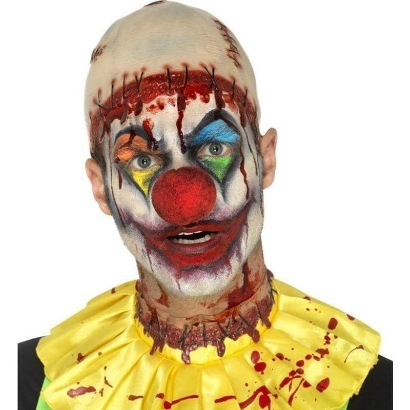 Latex Creepy Clown Instant Kit Adult Yellow_1