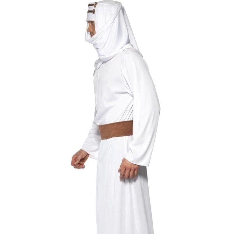 Lawrence of Arabia Costume Adult White Gown Headpiece Belt 3