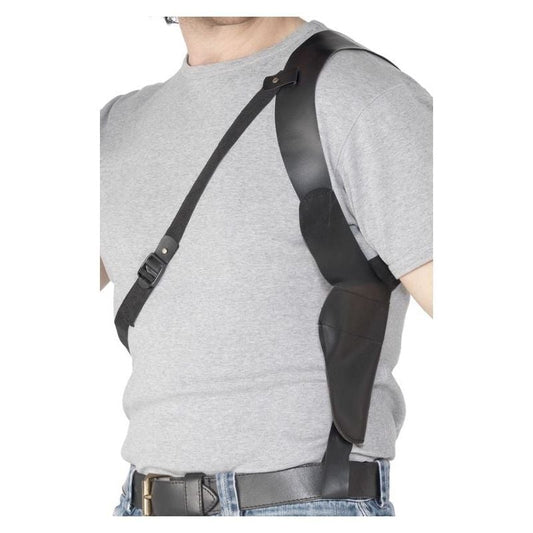Shoulder Holster Black Leather Look Adult Costume Accessory 1