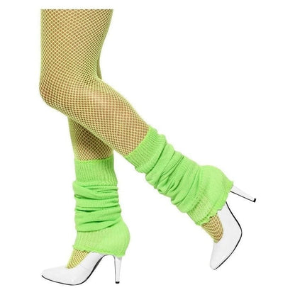 Legwarmers Neon Green Adult 80s Retro Costume Accessory 1