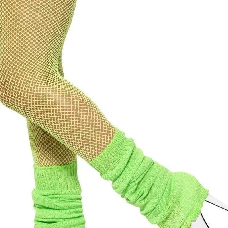 Legwarmers Neon Green Adult 80s Retro Costume Accessory 2