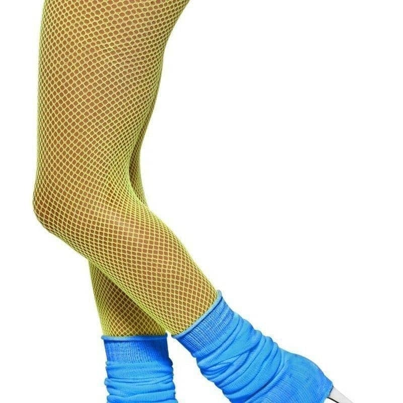 Legwarmers Adult Neon Blue 80s Dancing Costume Accessory 2