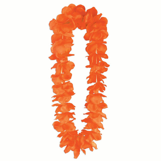 Lei Fluorescent Orange Large Petals 1