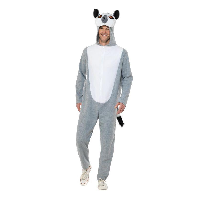 Lemur Costume Adult Grey_1