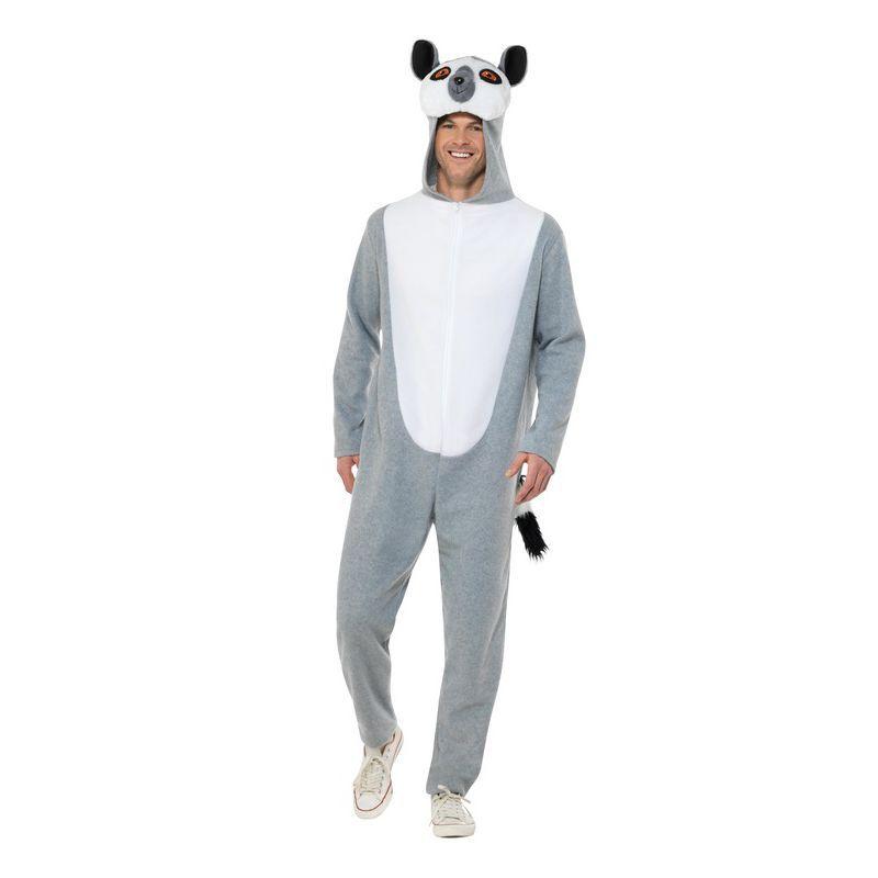 Lemur Costume Adult Grey 1