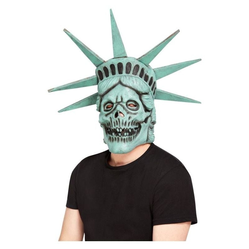 Liberty Skull Overhead Mask Latex Purge Style Costume Accessory 1