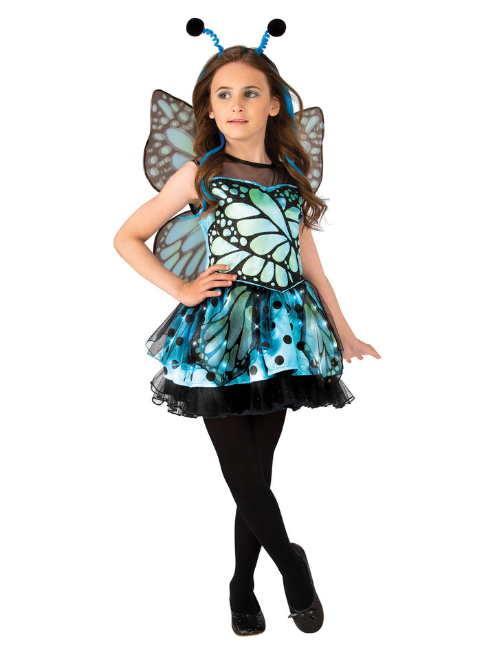 Light Up Blue Butterfly Costume for Kids_1