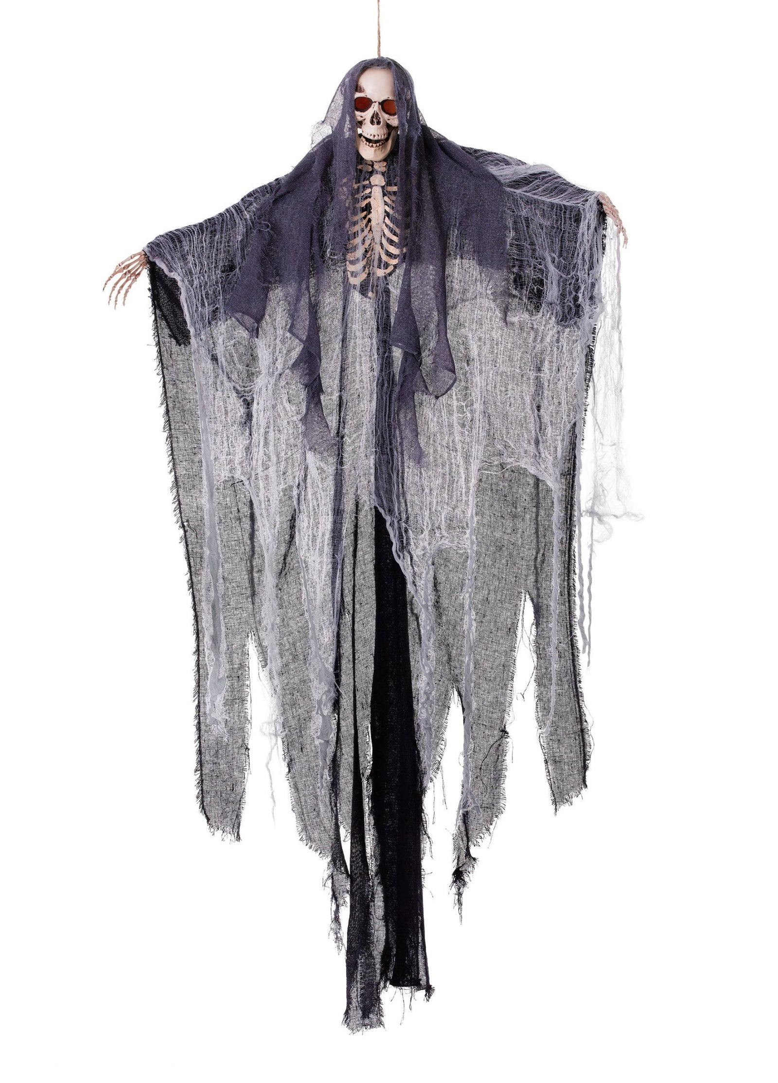 Light Up Skeleton with Shroud 122cm Halloween Prop 1