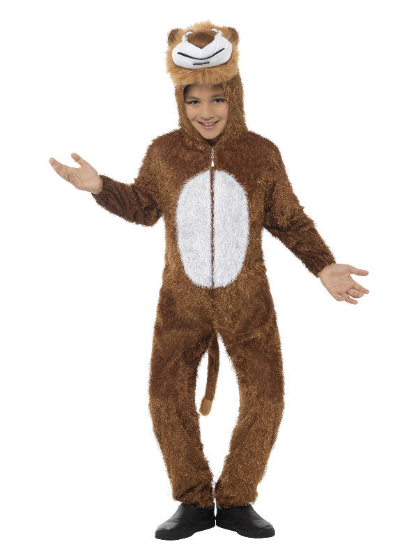 Lion Costume Kids Brown Jumpsuit with Hood 4