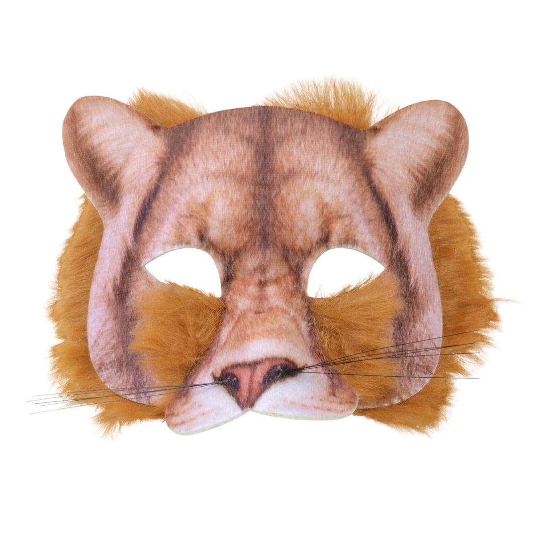 Lion Face Mask Realistic Fur Simba Costume Accessory_1