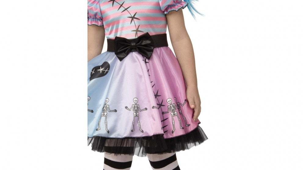 Little Blue Skelly Cpstume for Girls 3