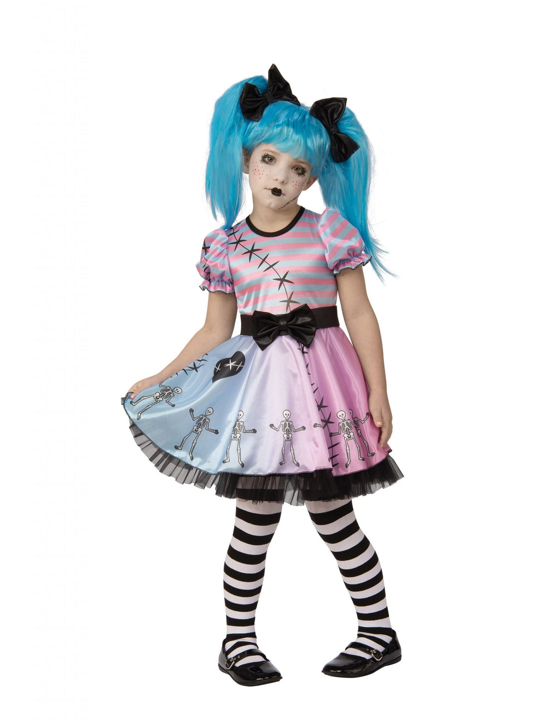 Little Blue Skelly Cpstume for Girls Little Blue Skelly Cpstume for Girls