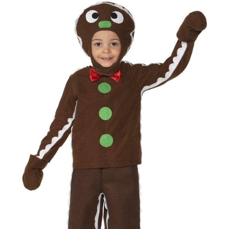 Little Gingerbread Man Costume Kids Brown_1