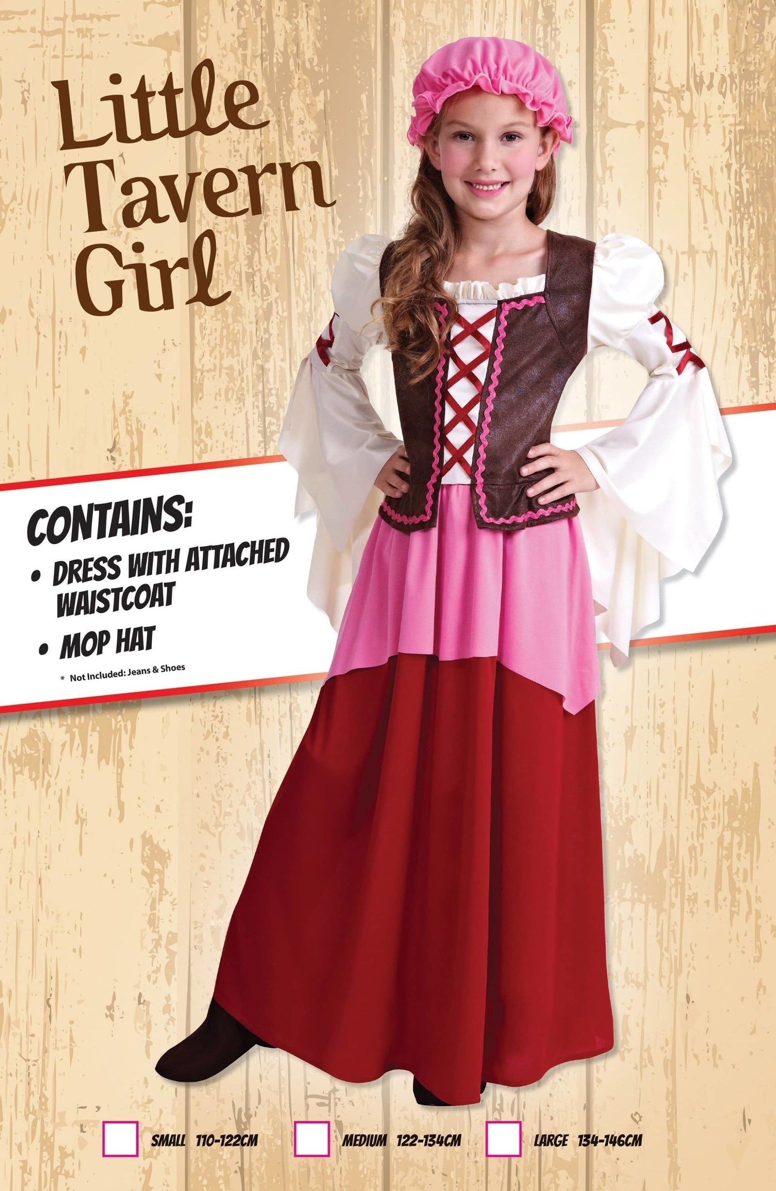 Little Tavern Girl Childrens Costume 1