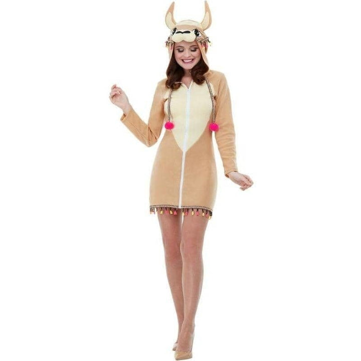 Llama Costume Adult Brown_1
