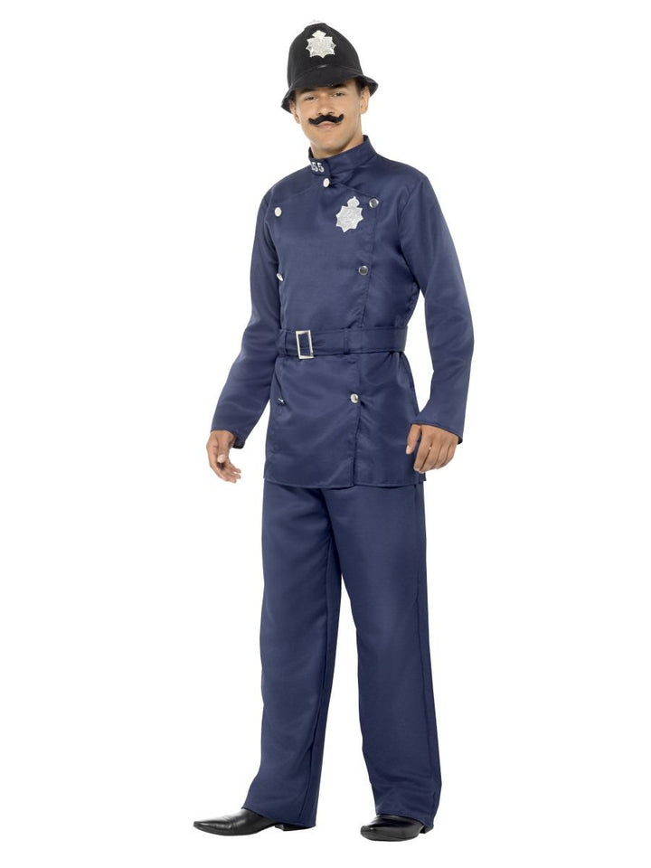 London Bobby British Cop Costume Adult Blue_3
