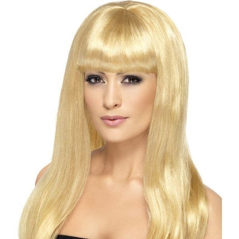 Long Blonde Babelicious Adult Wig with Fringe_1