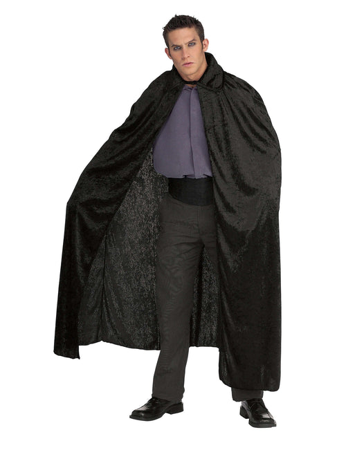 Long Crushed Velvet Cape Costume Unisex 1