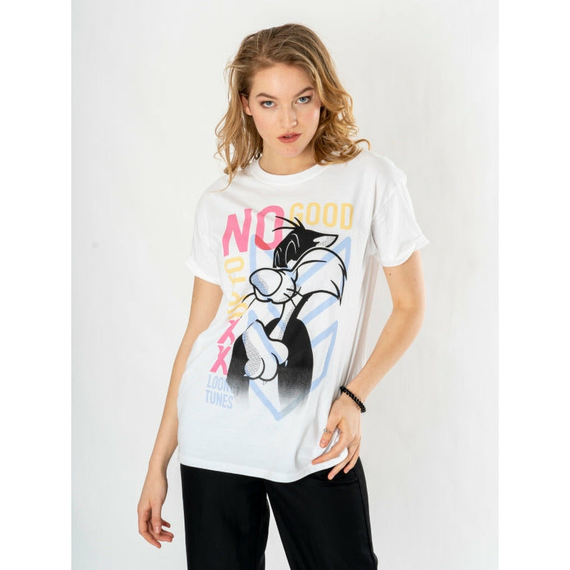 Looney Tunes Mens Sylvester Unisex T-Shirt Adult_1