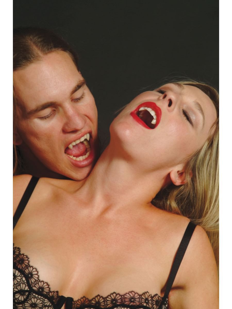 Love Bite Vampire Fangs with Adhesive Adult Costume Accessory 2