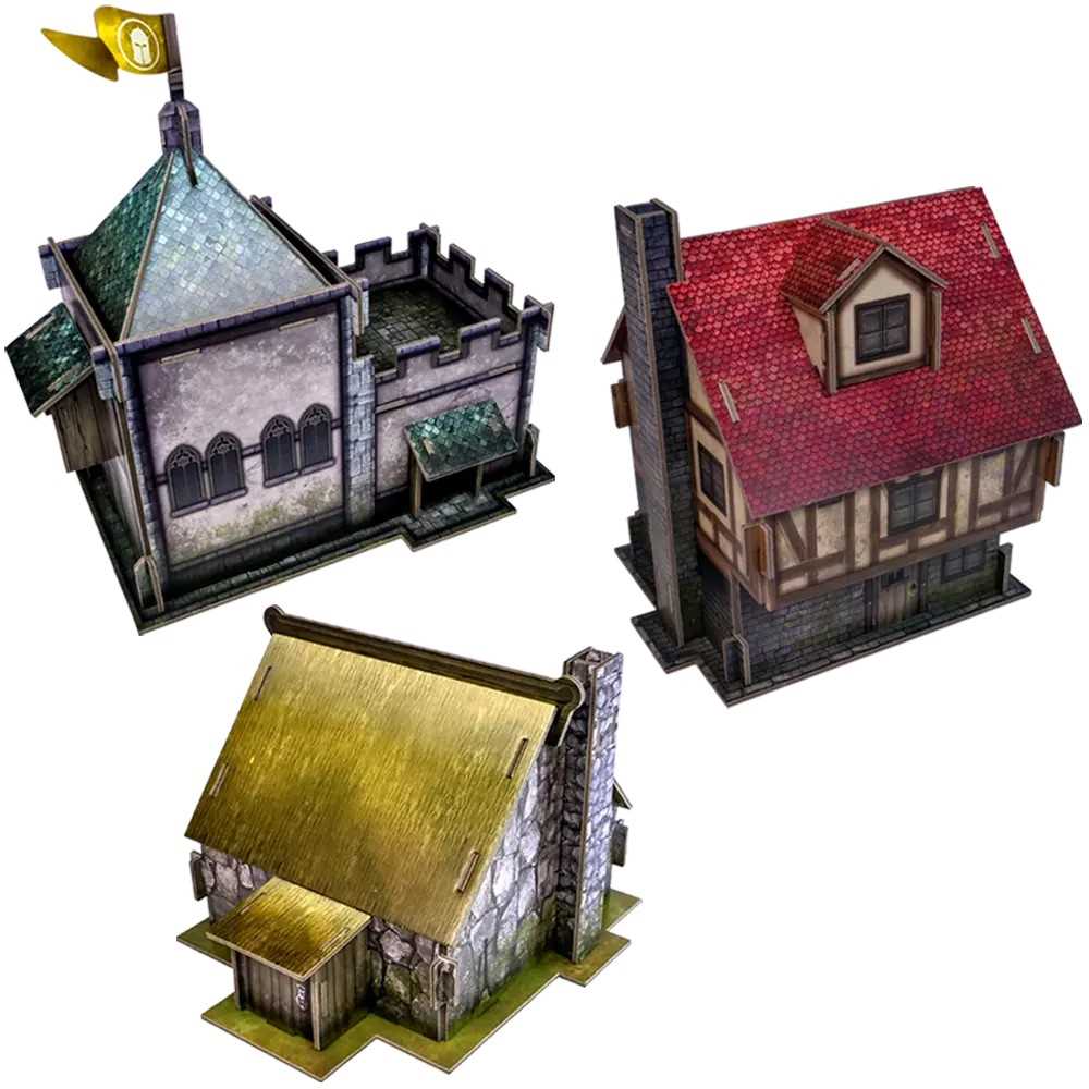 Village Buildings Pack Miniatures Game Accessory