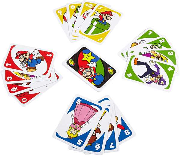 UNO Super Mario Bros Board Game by Mattel 2