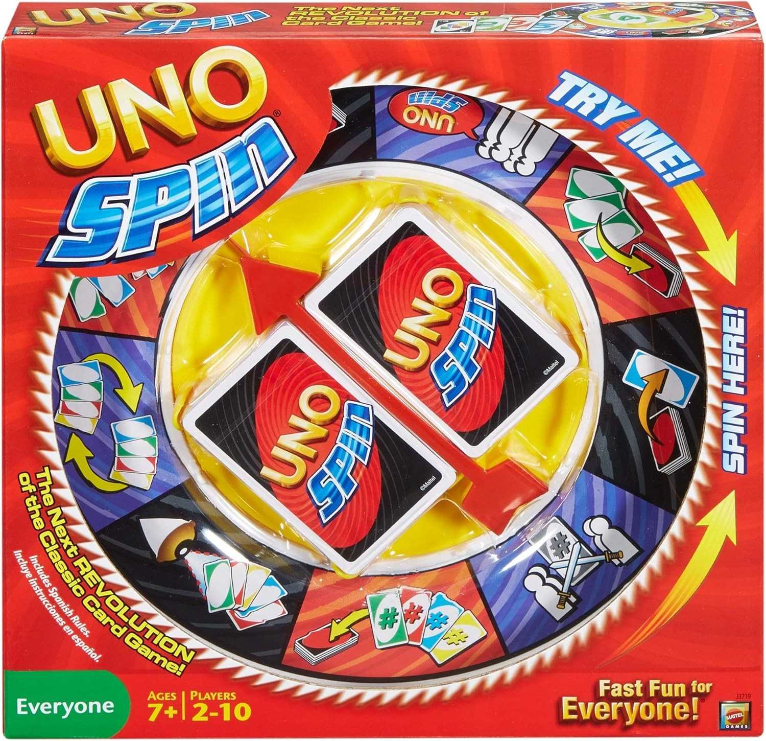 UNO Spin Board Game by Mattel 1