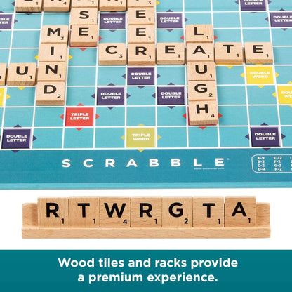 Scrabble Wood Refresh Board Game by Mattel 3