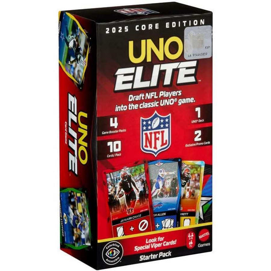 UNO Elite NFL 2025 Core Edition Starter Pack Card Game
