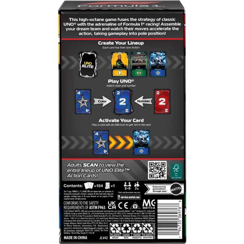 UNO Elite F1 2025 Core Edition Starter Set Card Game