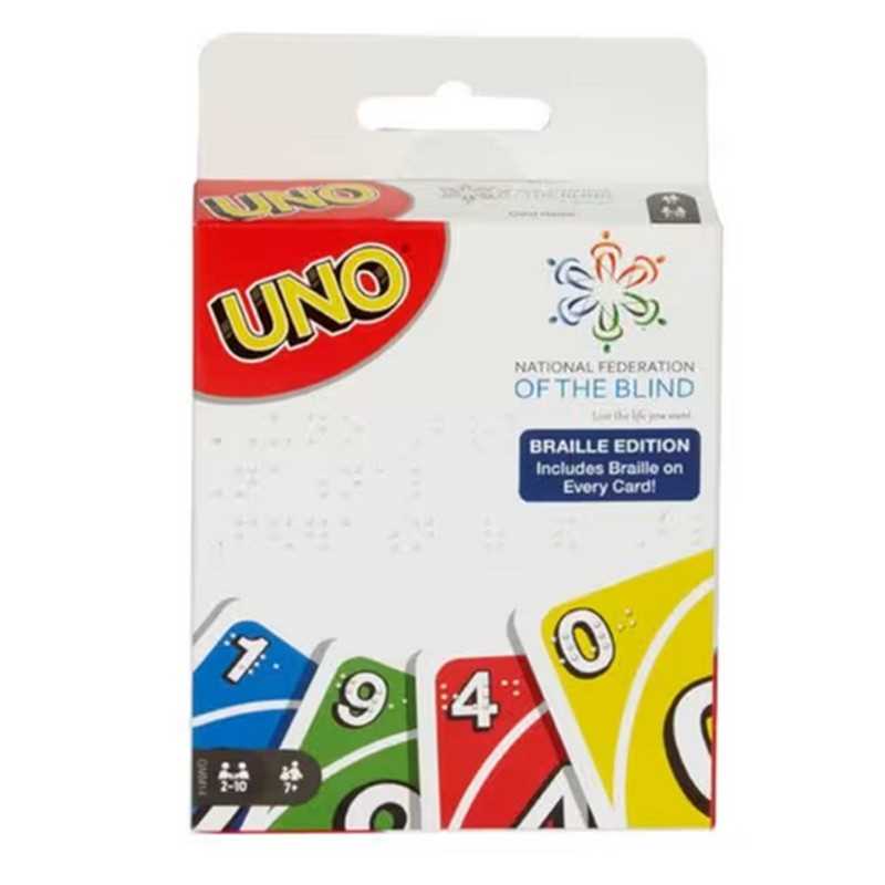UNO Braille Board Game by Mattel 1