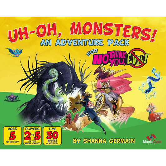 Uh Oh Monsters No Thank You Evil Exp Roleplaying Game by Monte Cook 1