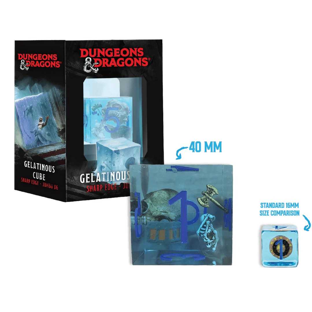 D and D Jumbo Gelatinous Cube D6 Gaming Accessory by Metallic Dice 1
