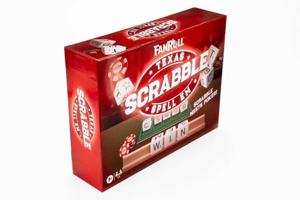 Scrabble Texas Spell Em Hasbro FanRoll Board Game by Metallic Dice 2
